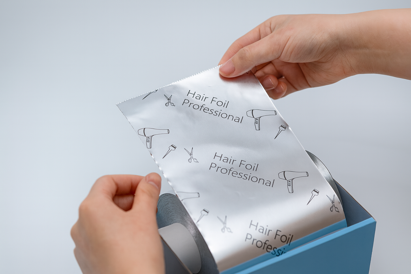 Foilmall Hairdressing Aluminium Foil Roll 12cm x 250m x 15mic Professional with Print Pattern