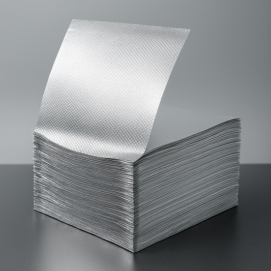 Hairdresser Pop-up Foil Sheets, Pack of 500, Silver, 12 x 27.3 cm x 15mic, Professional Hair Dye, 100% Embossed, Highlight Foil Sheets