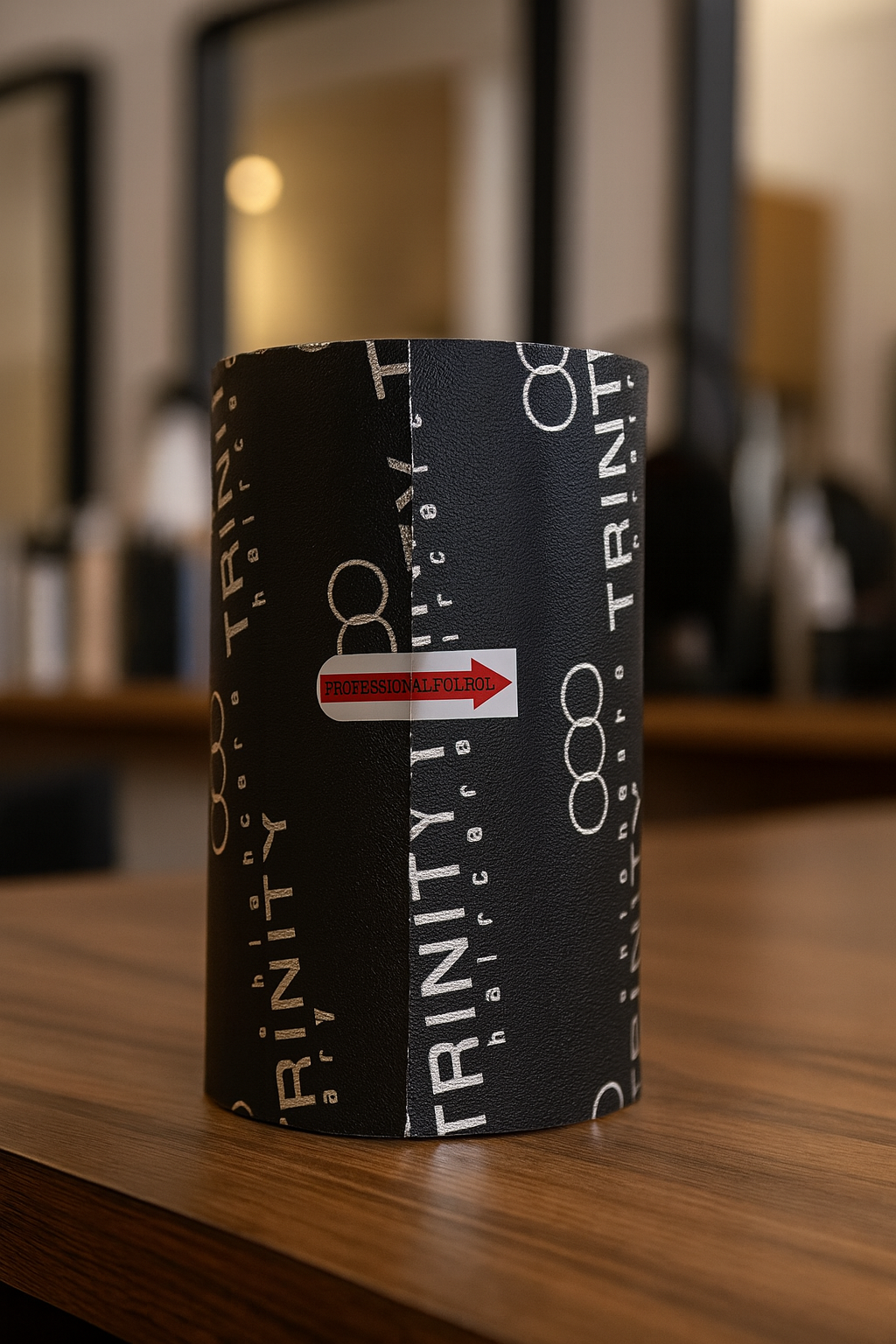 Foilmall Black Embossed Anti-Slip Hair Foil Roll, Ideal for Highlights & Fashion Coloring