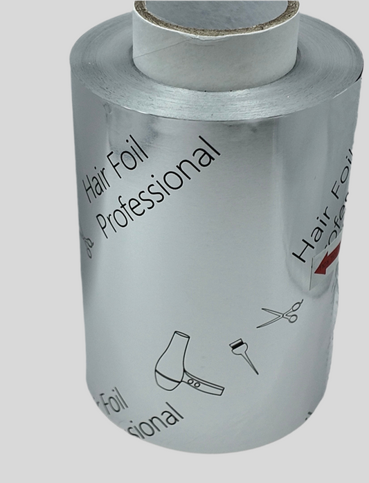 Foilmall Hairdressing Aluminium Foil Roll 12cm x 250m x 15mic Professional with Print Pattern