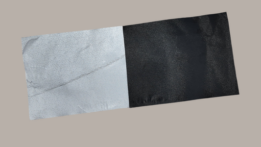 Foilmall 12 cm x 100 m x 15µm – Black Embossed Anti-Slip Hair Foil Roll, Ideal for Highlights & Fashion Coloring